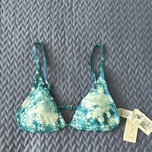 L*Space Blue and White swim top